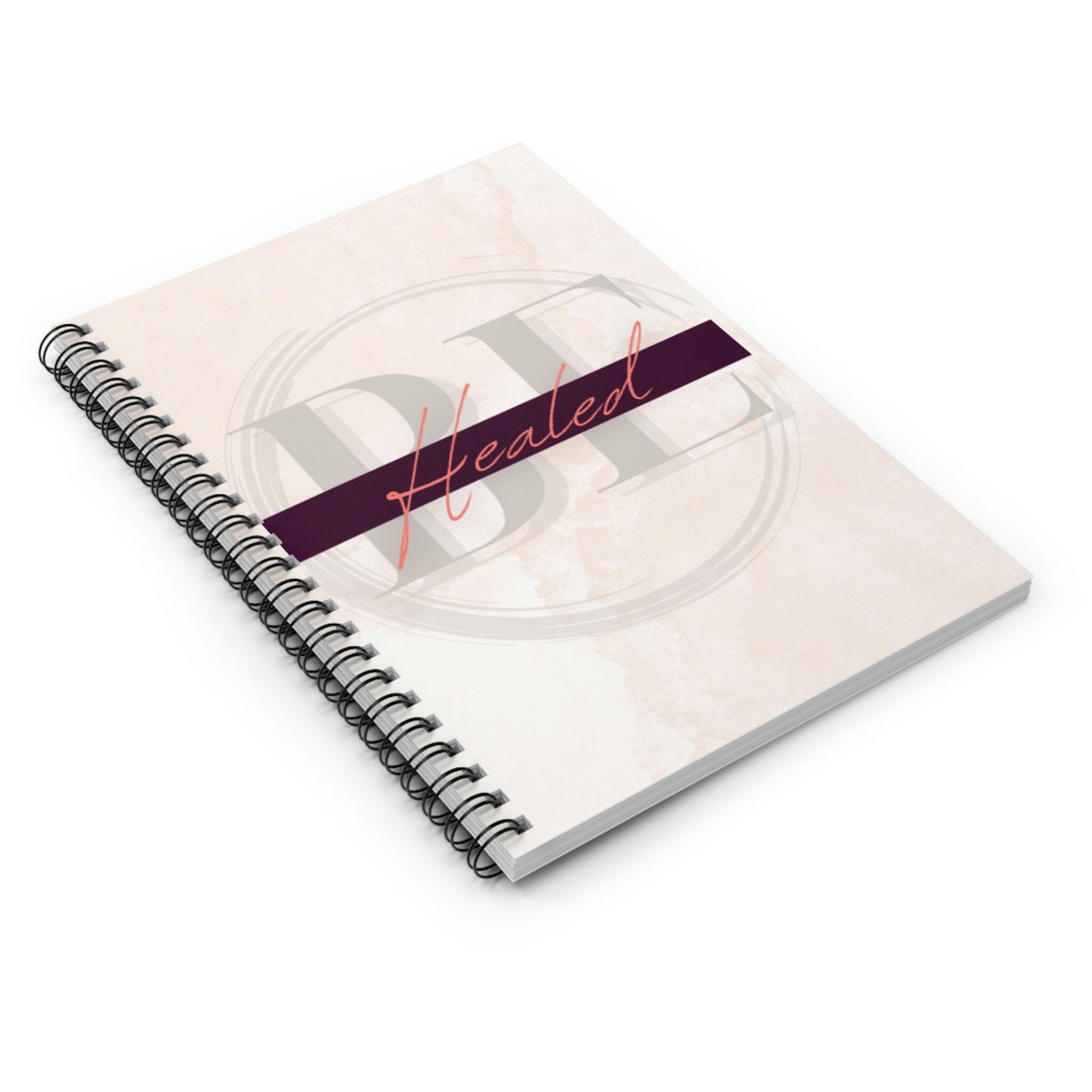 Be Healed Spiral Notebook - Ruled Line (Abstract Art)