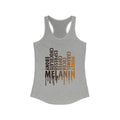 Dripped In Melanin - Women's Ideal Racerback Tank