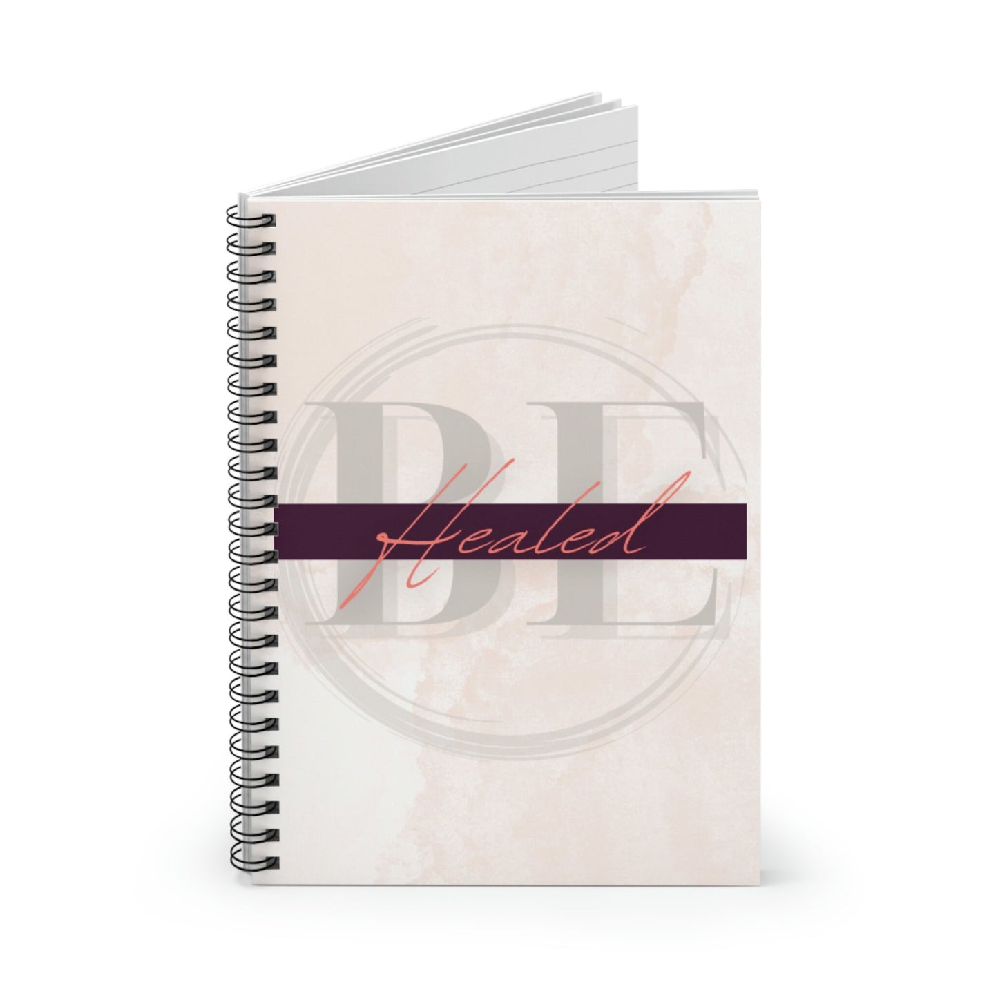 Be Healed Spiral Notebook - Ruled Line (Abstract Art)